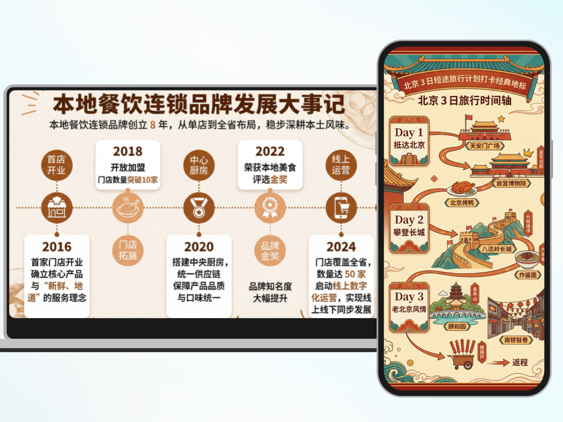 AI一键生成时间轴
