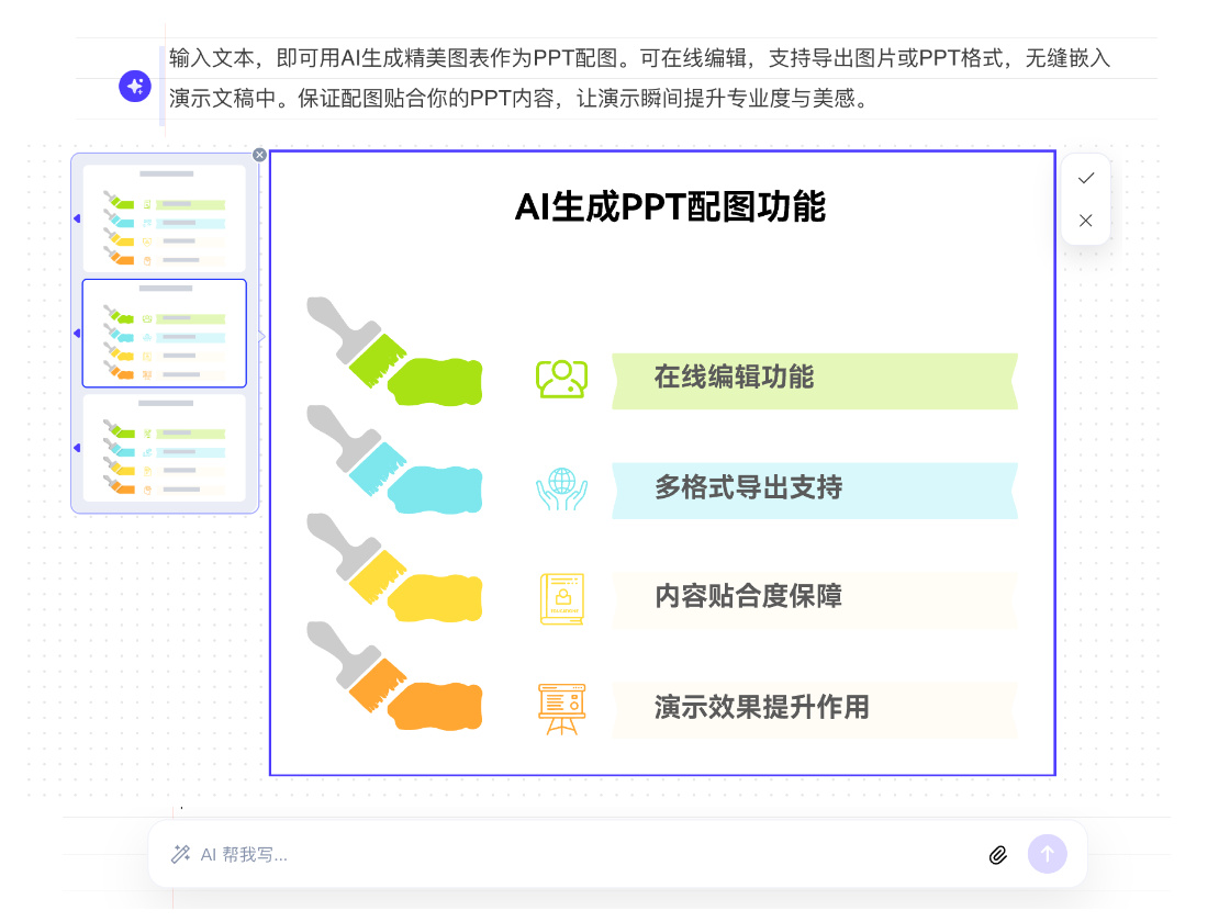 文本一鍵生成PPT配圖