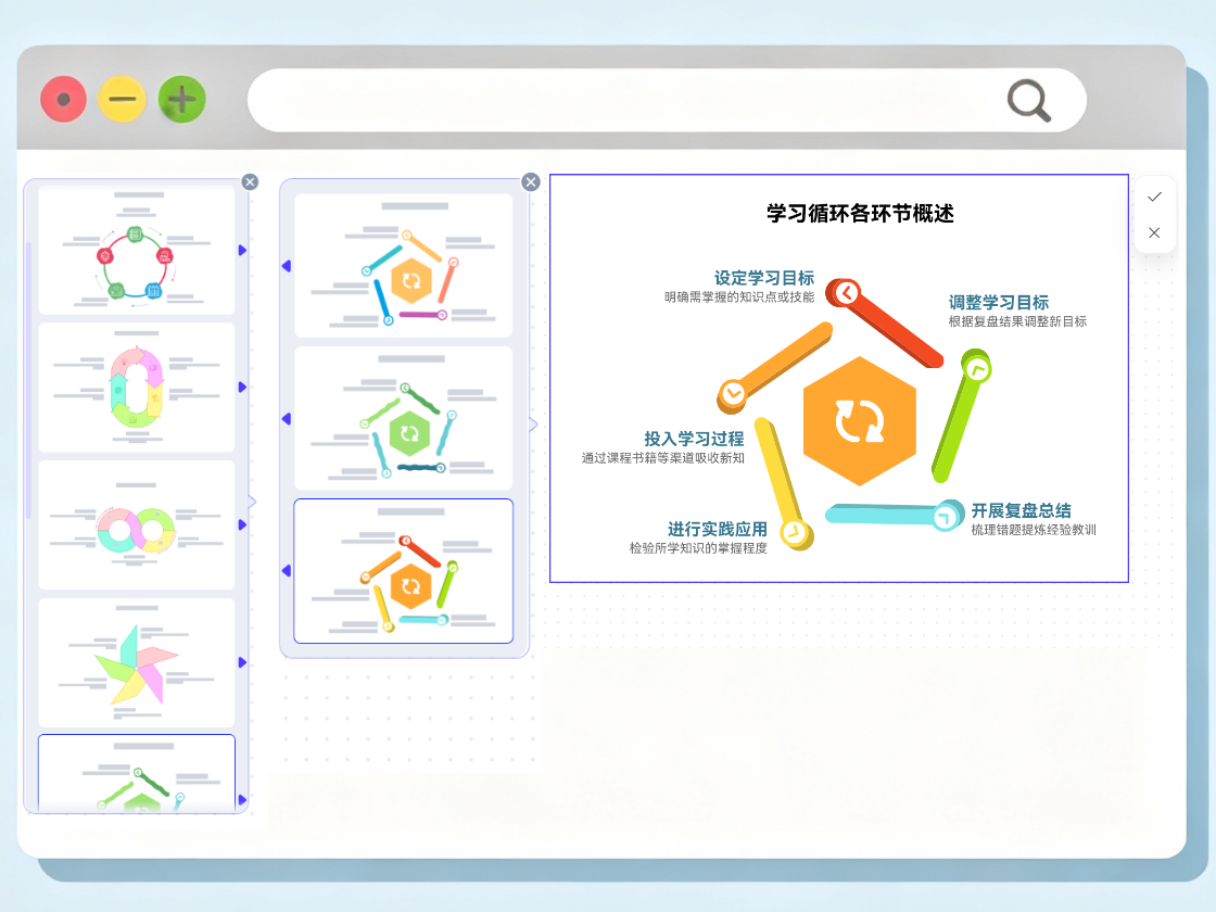 專業(yè)又多樣的循環(huán)圖模板