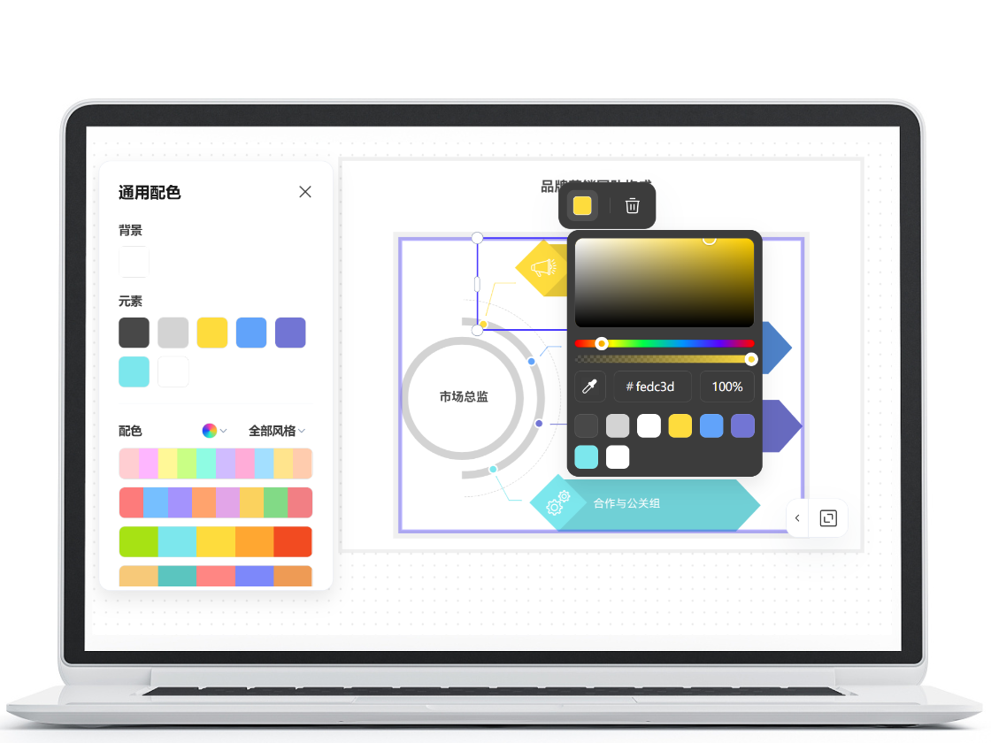 自定義配色，匹配品牌風(fēng)格