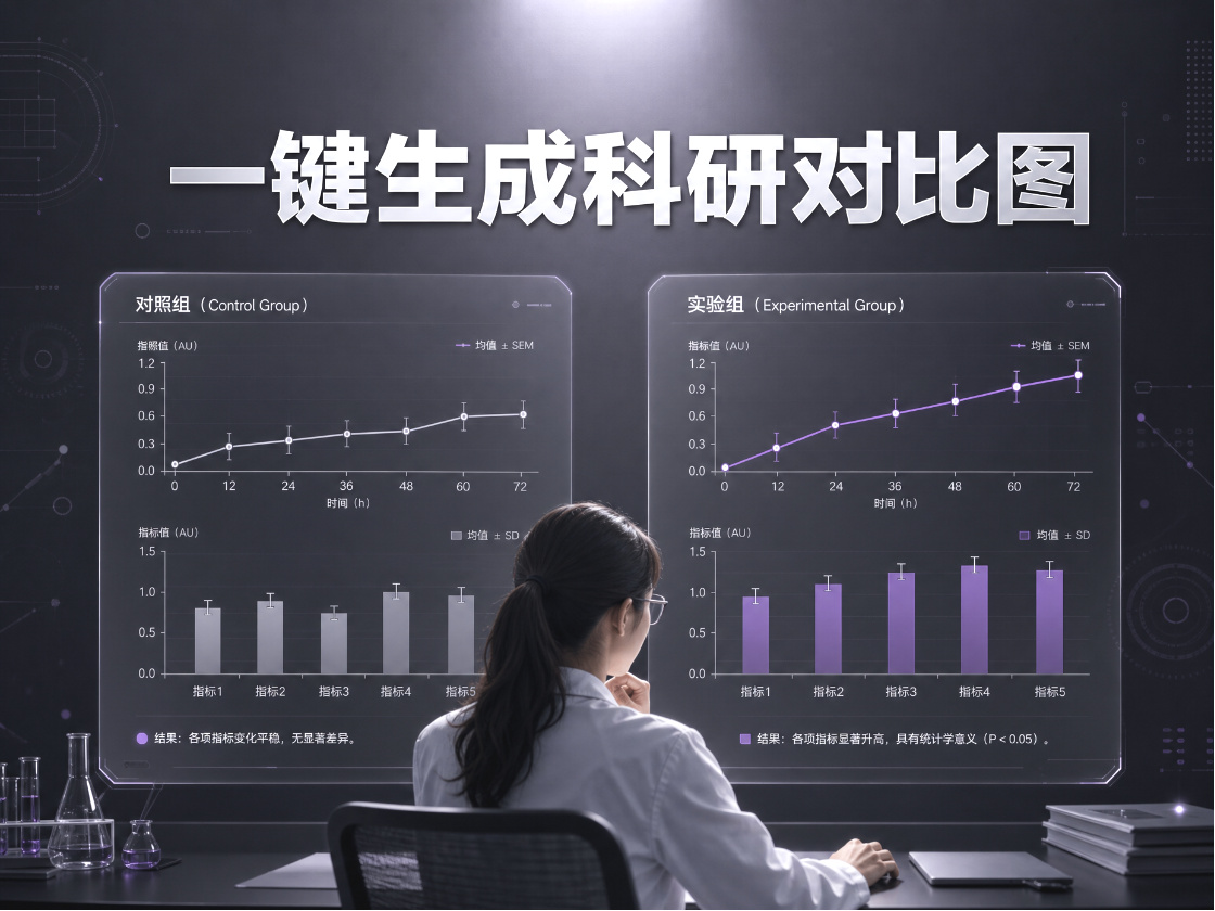 实验组vs对照组，差异说不清？picdoc帮你一键生成SCI级对比图
