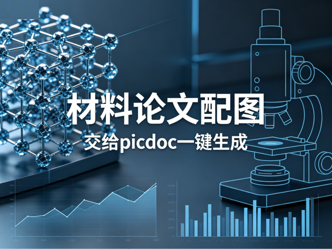 晶体结构、制备流程、相图——材料论文配图，交给picdoc一键生成
