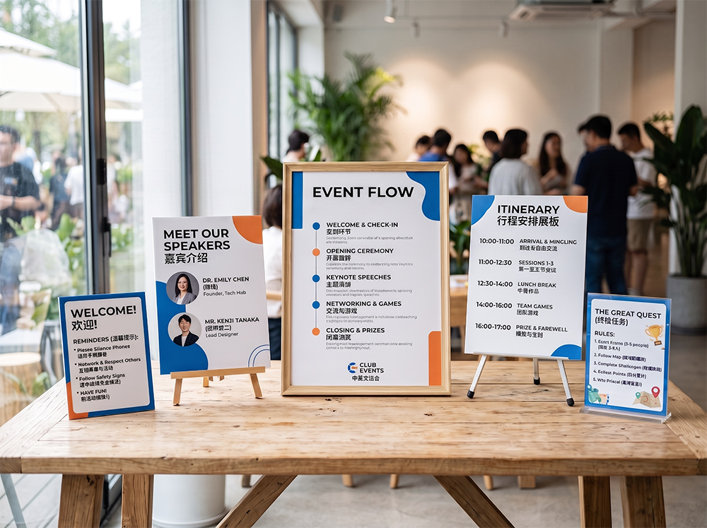 活动公示物料