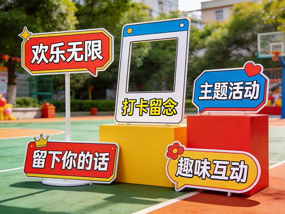 网红打卡互动物料