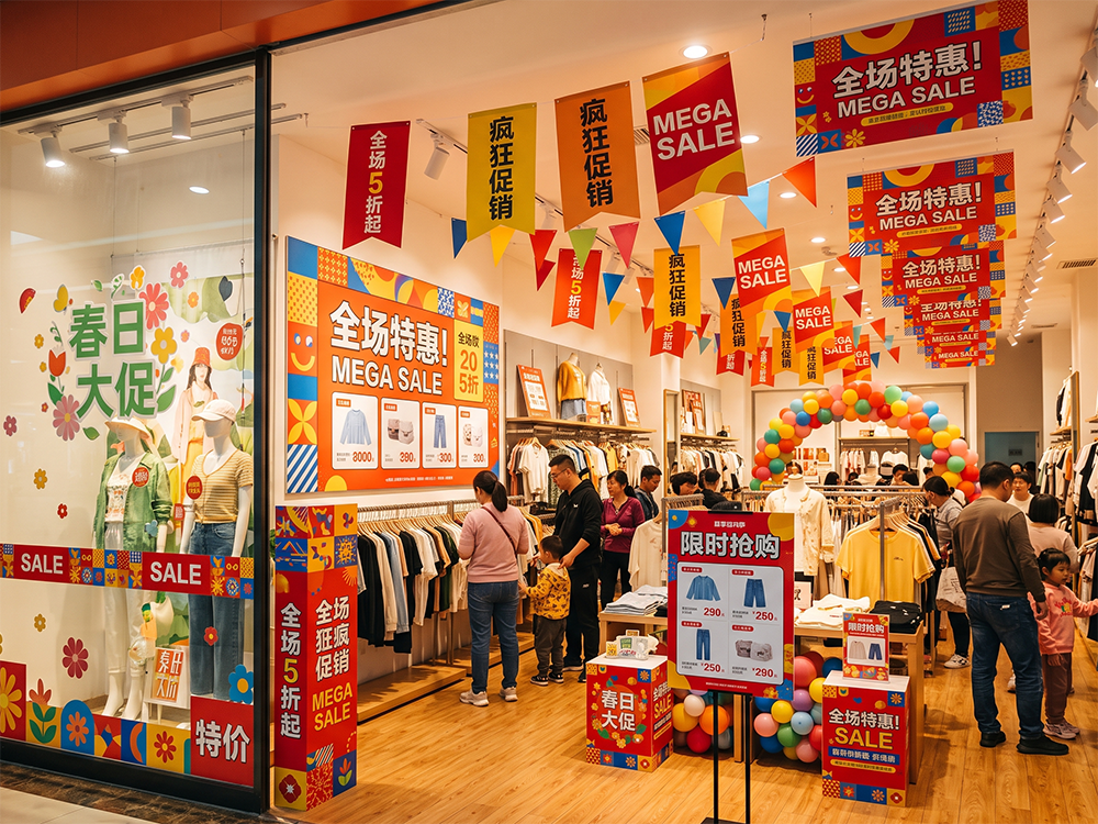 店内氛围布置物料