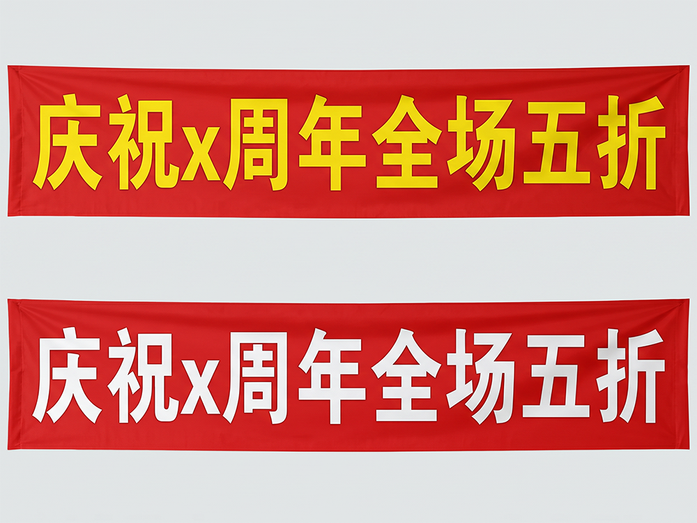 普通条幅布