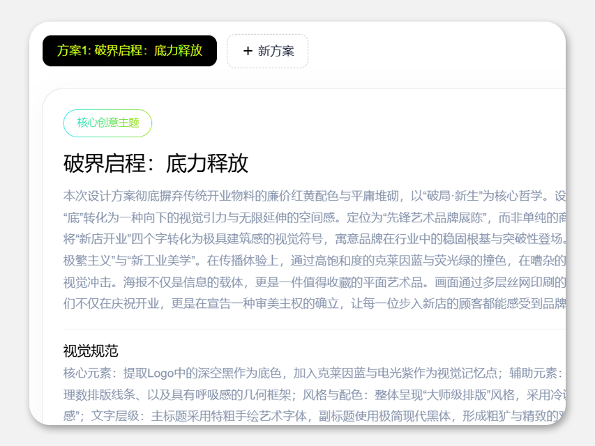 智能方案策划