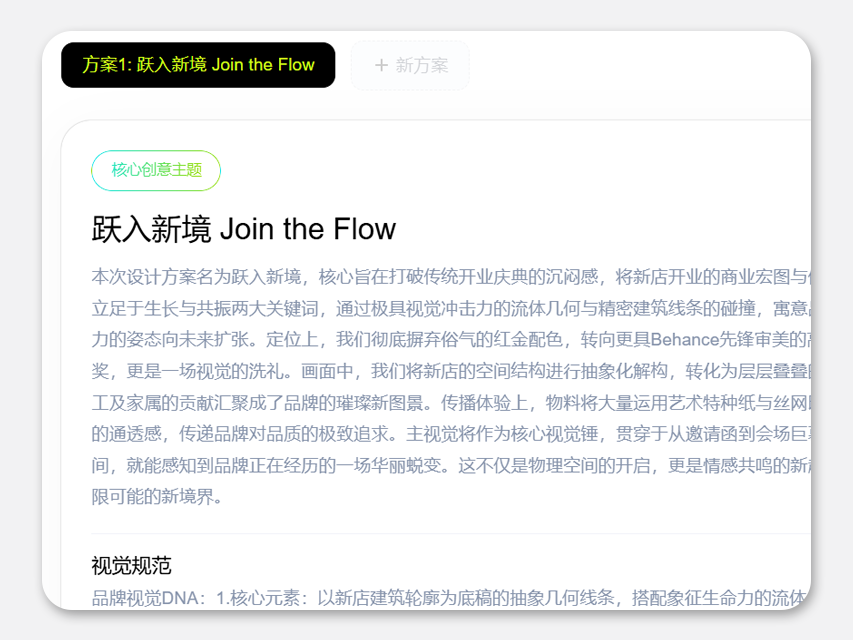 智能方案策划