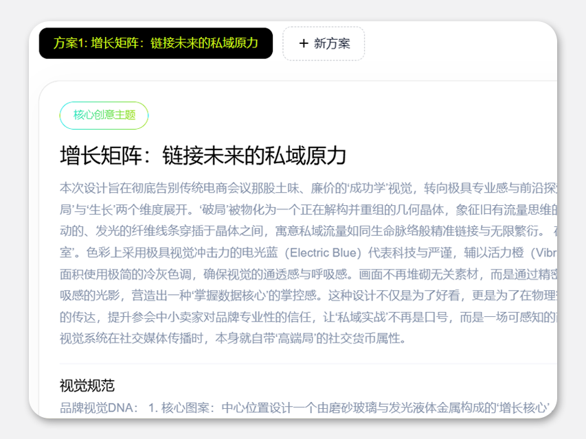 智能方案策划